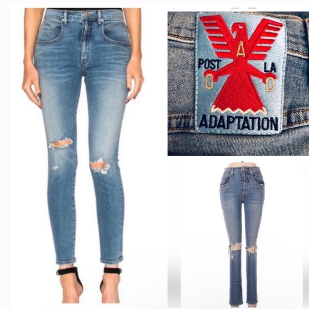 Post LA Adaptation High Rise Seamed Skinny Jean Revolve 27